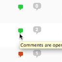 one-click-close-comments icon