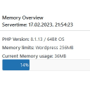wp-memory-usage icon